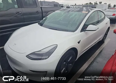White 2023 Tesla Model 3 Standard Sedan 4D for sale in Addison, TX
