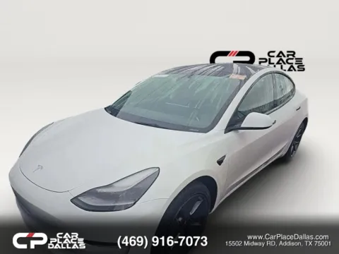 White 2023 Tesla Model 3 Standard Sedan 4D for sale in Addison, TX