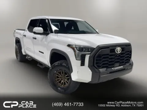 White 2022 Toyota Tundra CrewMax Limited Pickup 4D 5 1/2 ft for sale in Addison, TX