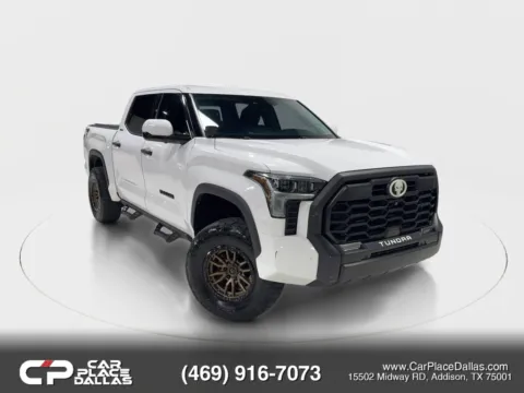 White 2022 Toyota Tundra CrewMax Limited Pickup 4D 5 1/2 ft for sale in Addison, TX