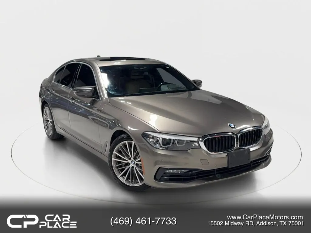 Green 2017 BMW 5 Series 530i Sedan 4D for sale in Addison, TX