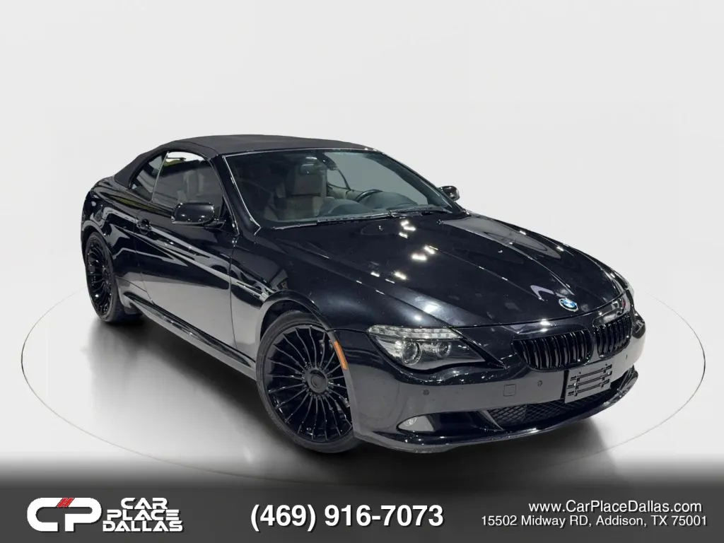 Black 2009 BMW 6 Series 650i Convertible 2D for sale in Addison, TX