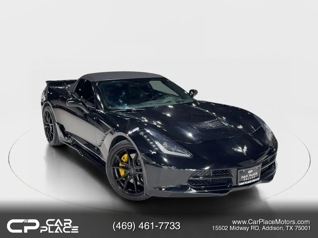 Black 2015 Chevrolet Corvette Stingray Z51 Convertible 2D for sale in Addison, TX
