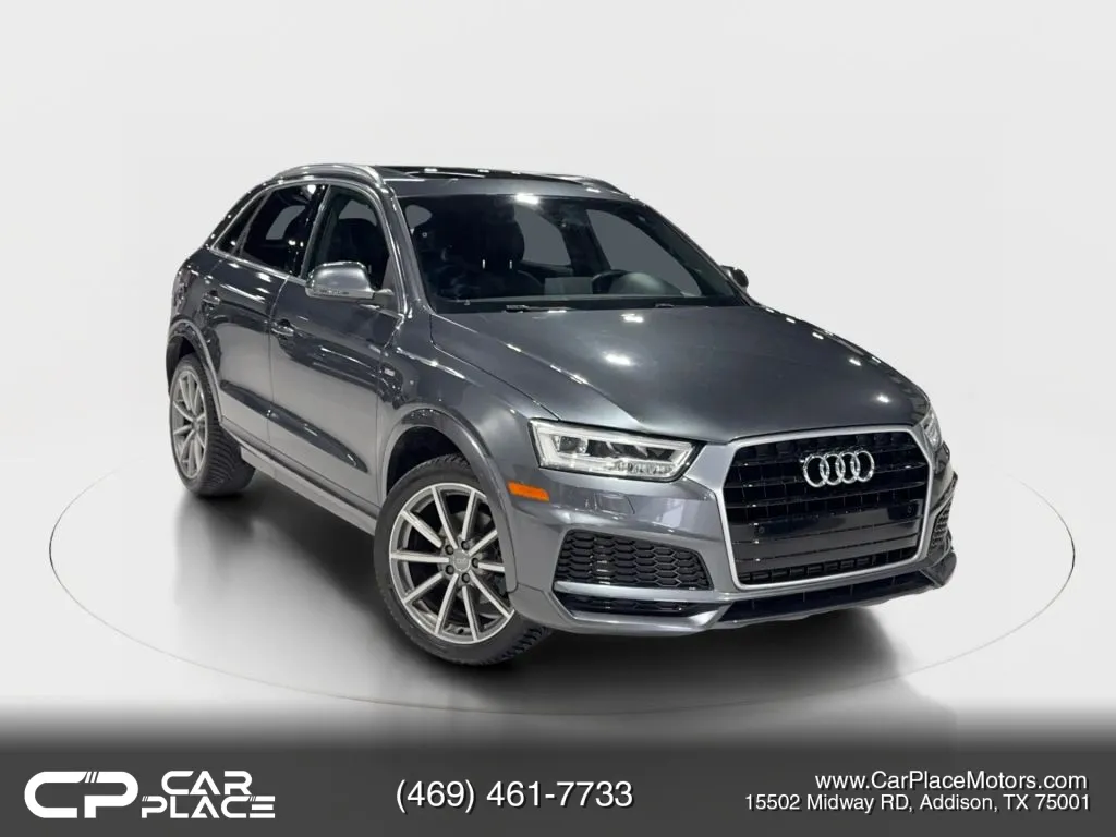 Gray 2018 Audi Q3 Sport Premium Plus Sport Utility 4D for sale in Addison, TX