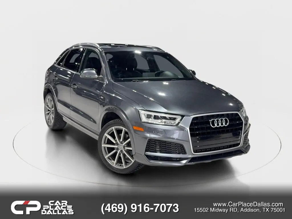 Gray 2018 Audi Q3 Sport Premium Plus Sport Utility 4D for sale in Addison, TX