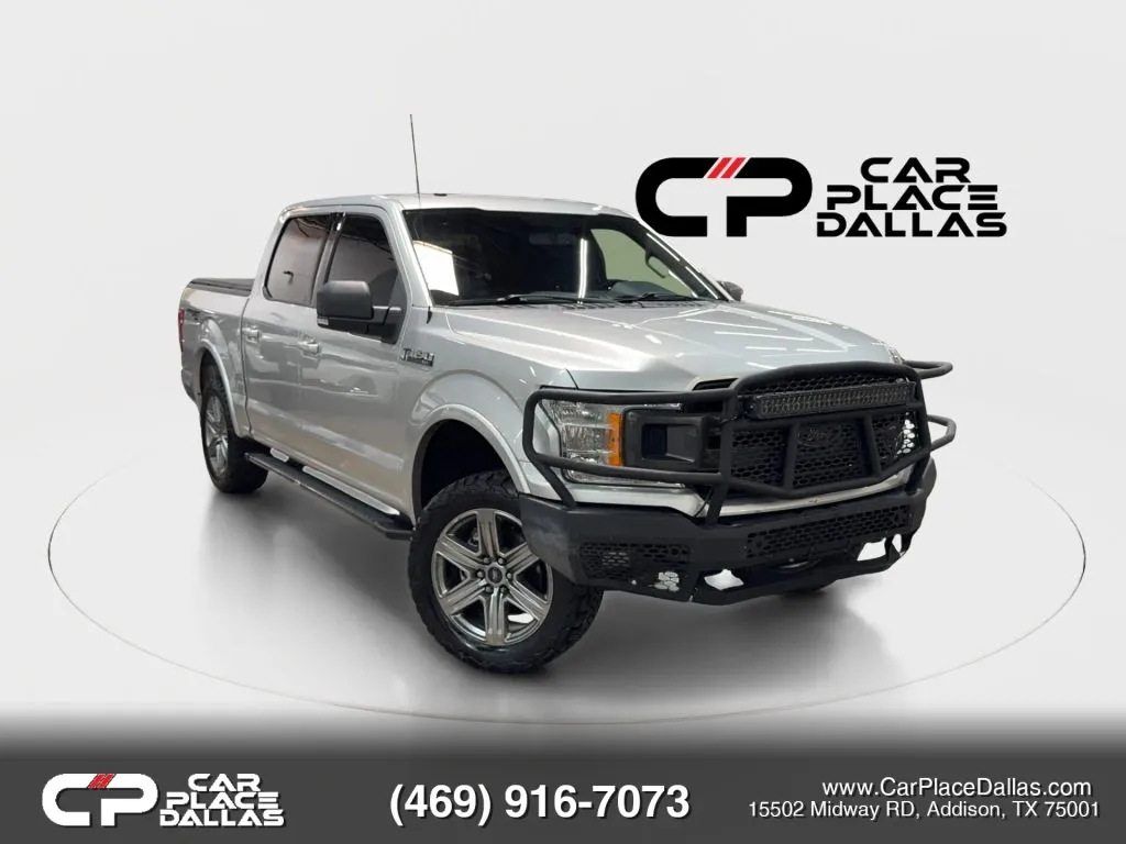 Gray 2018 Ford F-150 SuperCrew Cab XLT Pickup 4D 5 1/2 ft for sale in Addison, TX