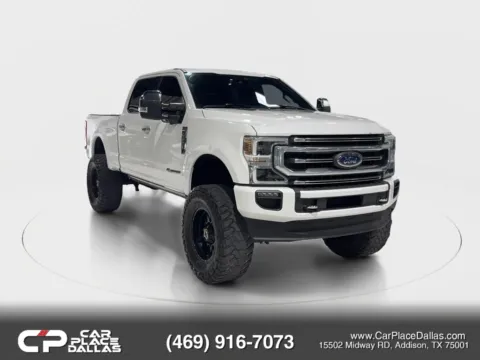 Photos of 2020 Ford F250 Super Duty Crew Cab Platinum Pickup 4D 6 3/4 ft for sale in Addison, TX at Car Place Dallas