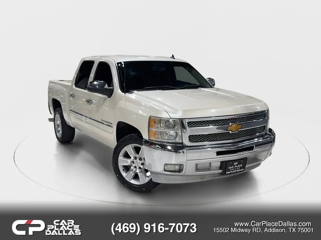 Blue 2013 Chevrolet Silverado 1500 Crew Cab LT Pickup 4D 5 3/4 ft for sale in Addison, TX