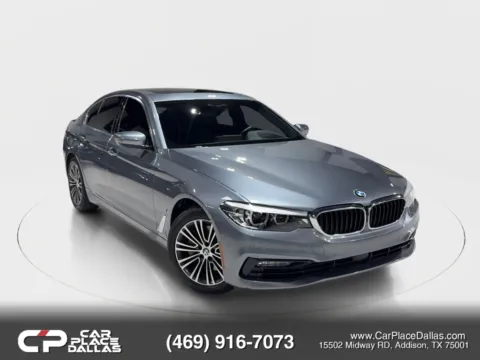 Silver 2018 BMW 5 Series 530e iPerformance Sedan 4D for sale in Addison, TX