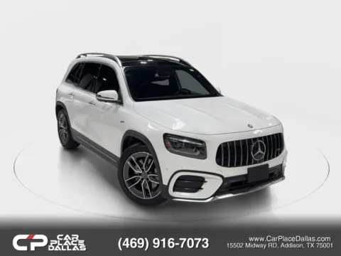 White 2025 Mercedes-Benz Mercedes-AMG GLB GLB 35 Sport Utility 4D for sale in Addison, TX