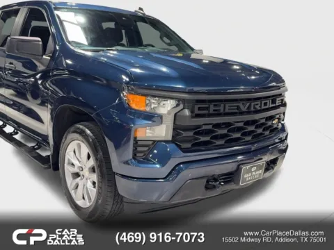 Another view of 2022 Chevrolet Silverado 1500 Crew Cab Custom Pickup 4D 5 3/4 ft for sale in Addison, TX at Car Place Dallas