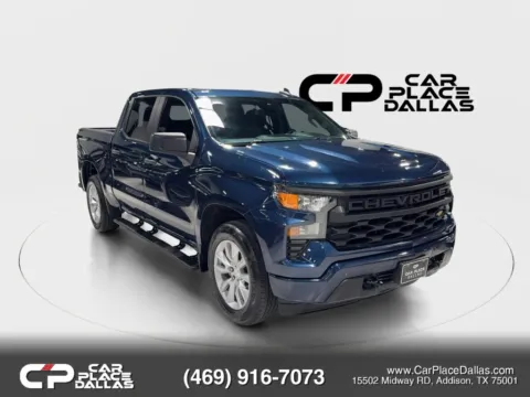 Photos of 2022 Chevrolet Silverado 1500 Crew Cab Custom Pickup 4D 5 3/4 ft for sale in Addison, TX at Car Place Dallas