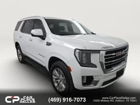 White 2023 GMC Yukon SLT Sport Utility 4D for sale in Addison, TX