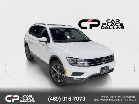 White 2018 Volkswagen Tiguan 2.0T SEL 4MOTION Sport Utility 4D for sale in Addison, TX