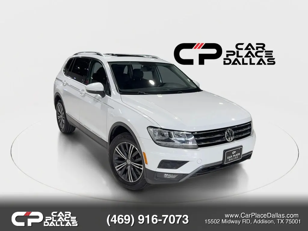 White 2018 Volkswagen Tiguan 2.0T SEL 4MOTION Sport Utility 4D for sale in Addison, TX