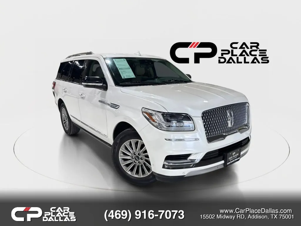 White 2020 Lincoln Navigatorooo Standard NAV,360 CAM,REVEL,PANO,HTD/COOLED LTHR,ACC,3RD ROW,POWER LIFTGATE,22S for sale in Addison, TX