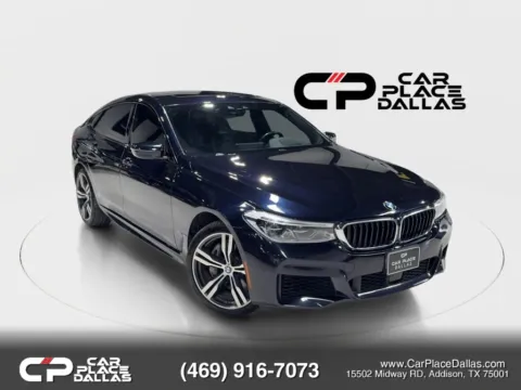 Black 2018 BMW 6 Series 640i Gran Turismo xDrive Sedan 4D for sale in Addison, TX