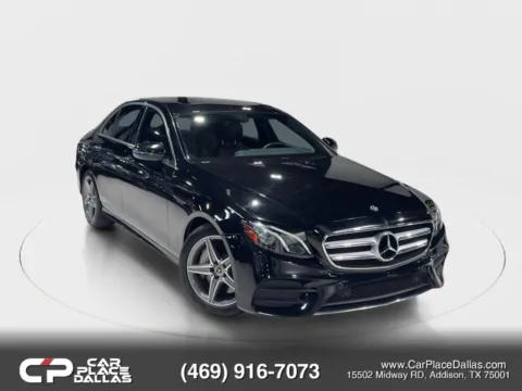 Black 2018 Mercedes-Benz E-Class E 300 Sedan 4D for sale in Addison, TX