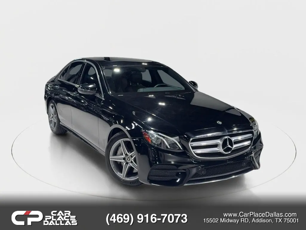 Black 2018 Mercedes-Benz E-Class E 300 Sedan 4D for sale in Addison, TX