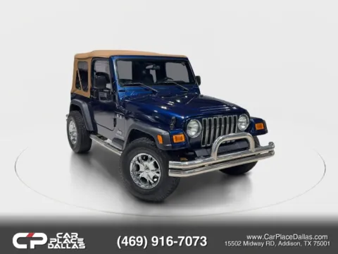 Blue 2005 Jeep Wrangler X Sport Utility 2D for sale in Addison, TX
