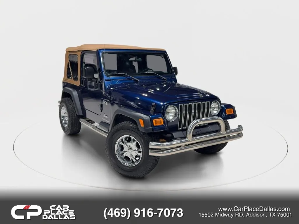 Blue 2005 Jeep Wrangler X Sport Utility 2D for sale in Addison, TX