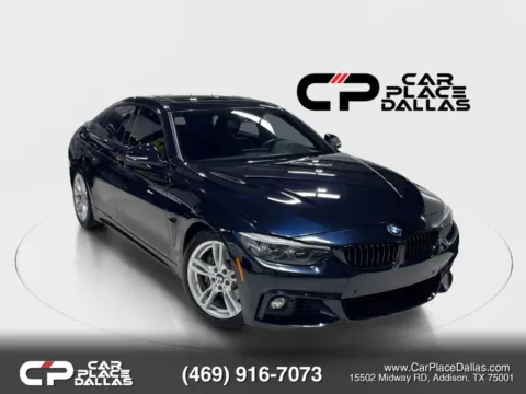 Black 2018 BMW 4 Series 440i Gran Coupe Sedan 4D for sale in Addison, TX