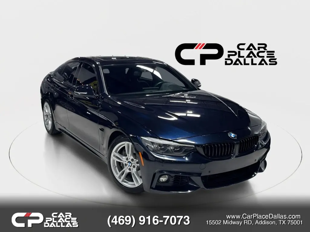 Black 2018 BMW 4 Series 440i Gran Coupe Sedan 4D for sale in Addison, TX