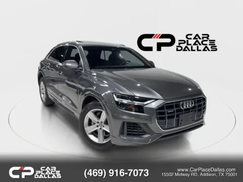 Gray 2019 Audi Q8 Premium Sport Utility 4D for sale in Addison, TX