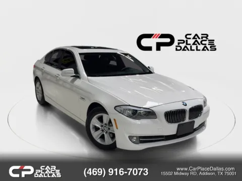 White 2013 BMW 5 Series 528i Sedan 4D for sale in Addison, TX
