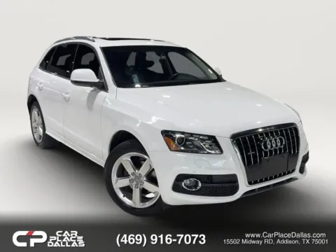 White 2012 Audi Q5 3.2 Quattro Premium Plus Sport Utility 4D for sale in Addison, TX