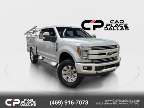 Silver 2017 Ford F250 Super Duty Crew Cab Lariat Pickup 4D 6 3/4 ft for sale in Addison, TX