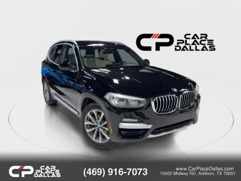 Black 2019 BMW X3 xDrive30i Sport Utility 4D for sale in Addison, TX