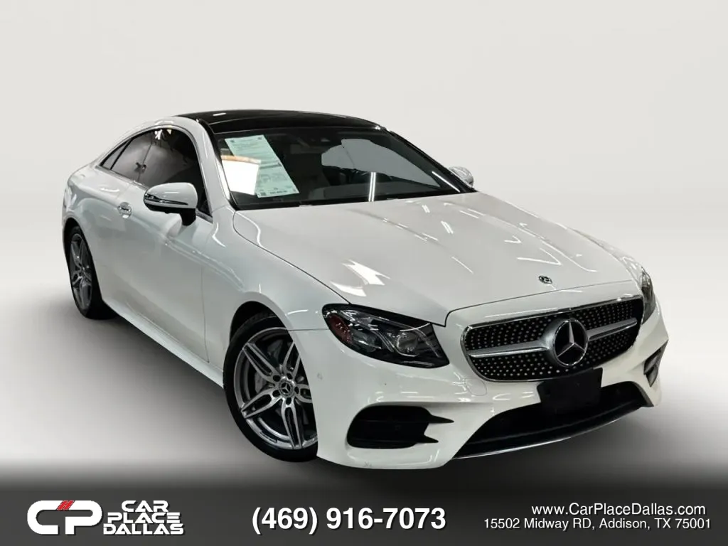 White 2019 Mercedes-Benz E-Class E 450 Coupe 2D for sale in Addison, TX