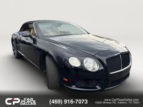 Black 2013 Bentley Continental GTC Convertible 2D for sale in Addison, TX