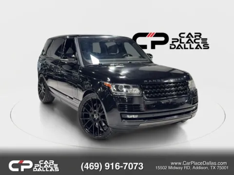 Black 2017 Land Rover Range Rover Supercharged LWB Sport Utility 4D for sale in Addison, TX