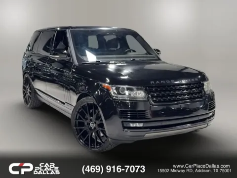 Black 2017 Land Rover Range Rover Supercharged LWB Sport Utility 4D for sale in Addison, TX