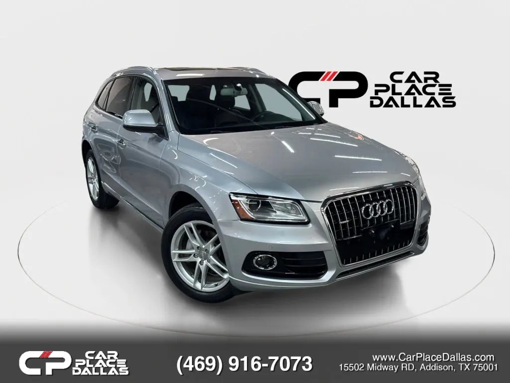 Silver 2015 Audi Q5 2.0T Premium Plus Sport Utility 4D for sale in Addison, TX