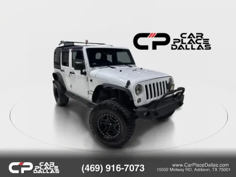 White 2017 Jeep Wrangler Unlimited Sport SUV 4D for sale in Addison, TX