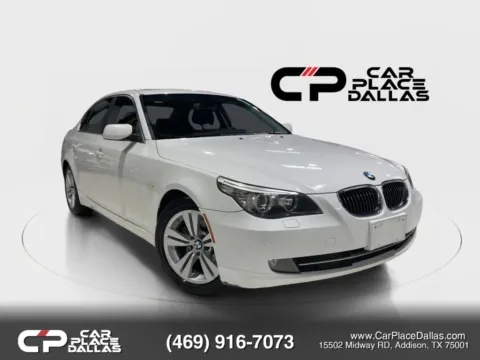 White 2009 BMW 5 Series 528i Sedan 4D for sale in Addison, TX