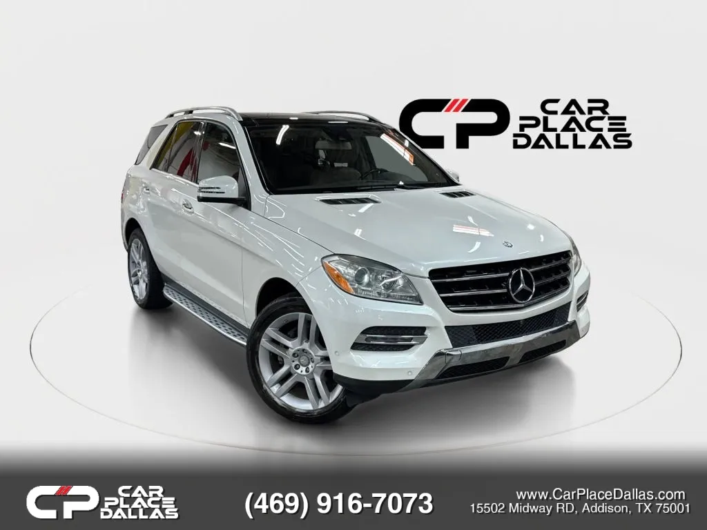 White 2015 Mercedes-Benz M-Class ML 350 Sport Utility 4D for sale in Addison, TX