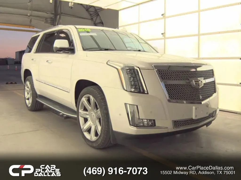 White 2018 Cadillac Escalade Luxury Sport Utility 4D for sale in Addison, TX