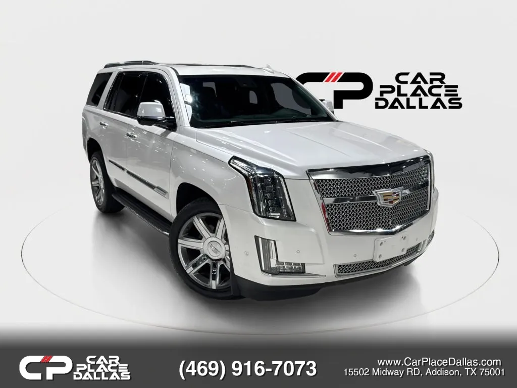 White 2018 Cadillac Escalade Luxury Sport Utility 4D for sale in Addison, TX