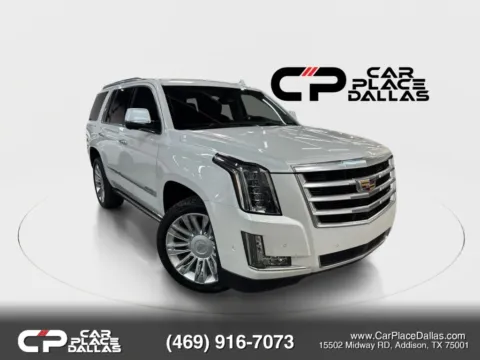 White 2018 Cadillac Escalade Premium Luxury Sport Utility 4D for sale in Addison, TX