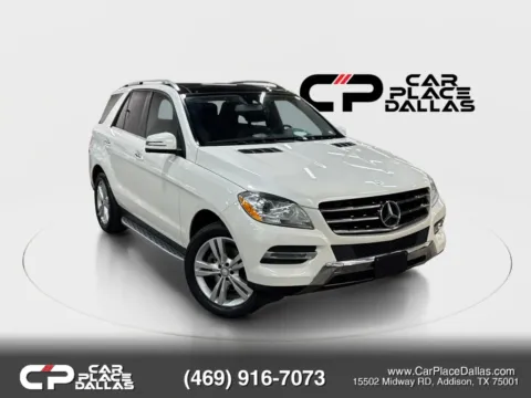 White 2015 Mercedes-Benz M-Class ML 350 4MATIC Sport Utility 4D for sale in Addison, TX