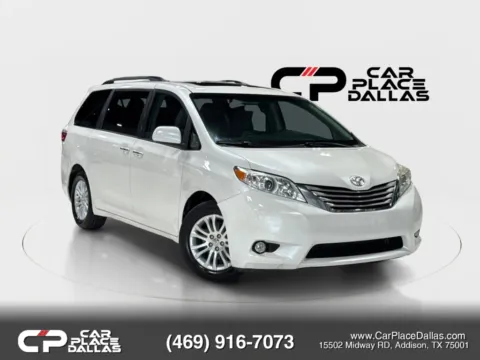 White 2017 Toyota Sienna XLE Minivan 4D for sale in Addison, TX