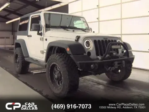 White 2012 Jeep Wrangler Sport SUV 2D for sale in Addison, TX