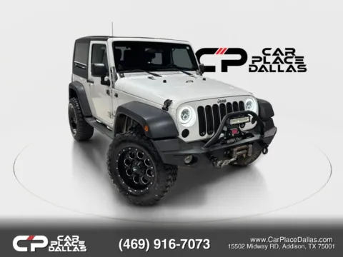 White 2012 Jeep Wrangler Sport SUV 2D for sale in Addison, TX