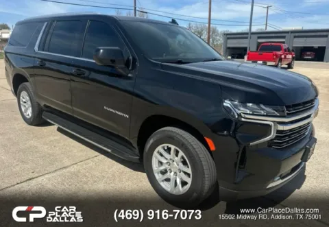 Black 2021 Chevrolet Suburban LT Sport Utility 4D for sale in Addison, TX
