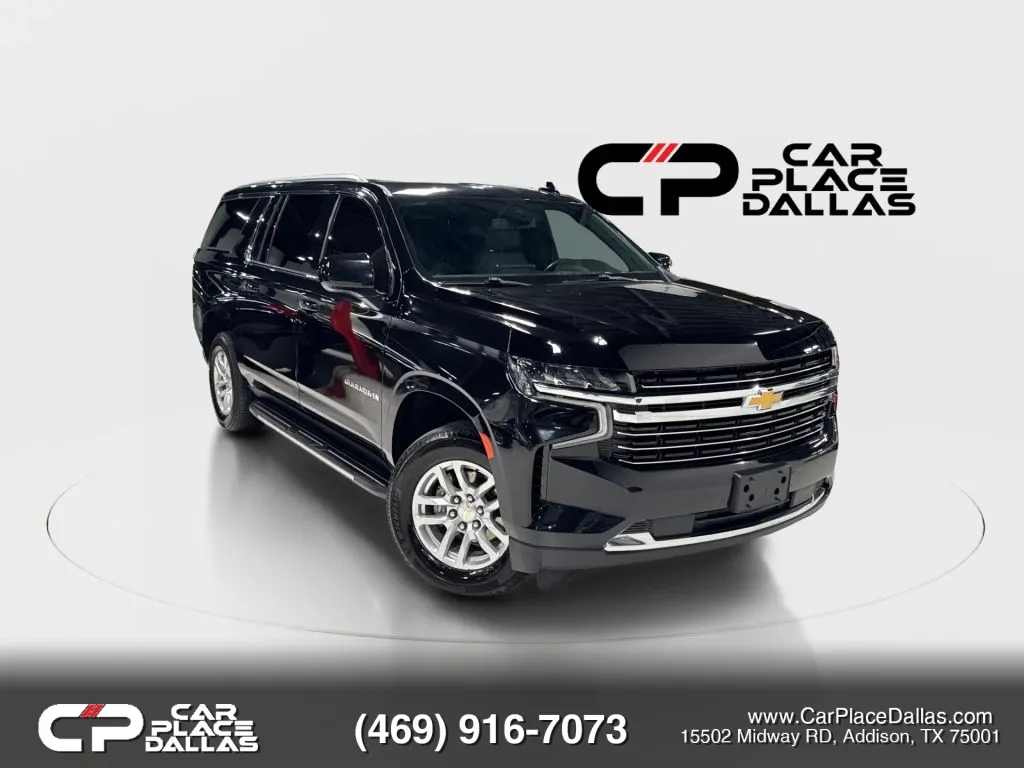 Black 2021 Chevrolet Suburban LT Sport Utility 4D for sale in Addison, TX