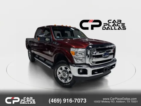 Red 2016 Ford F250 Super Duty Crew Cab Lariat Pickup 4D 6 3/4 ft for sale in Addison, TX